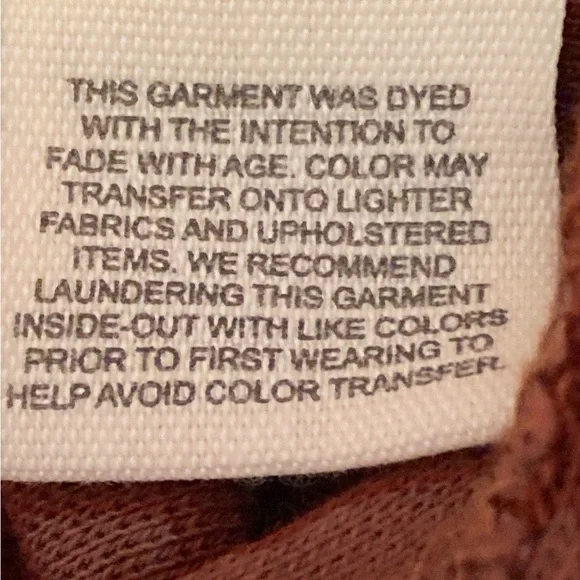 Free People Rust Red Lace-Up Long Sleeve Top Women’s Large - Picture 4 of 7